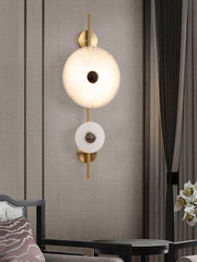 Alabaster Eclipse Round Wall Light — image 8