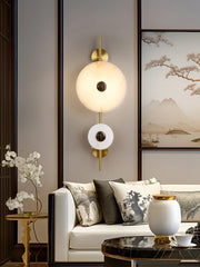 Alabaster Eclipse Round Wall Light — image 6