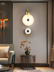 Alabaster Eclipse Round Wall Light — image 4