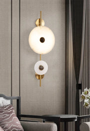 Alabaster Eclipse Round Wall Light — image 7