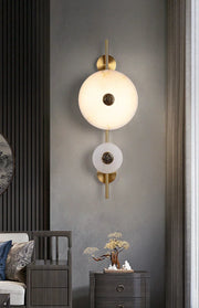 Alabaster Eclipse Round Wall Light — image 9
