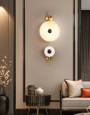 Alabaster Eclipse Round Wall Light — image 5