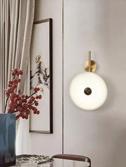 Alabaster Eclipse Round Wall Light — image 14