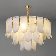 Alabaster Elba Brass Chandelier — image 18