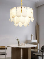 Alabaster Elba Brass Chandelier — image 8