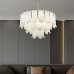 Alabaster Elba Brass Chandelier — image 10