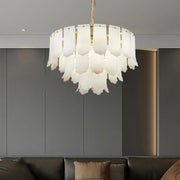 Alabaster Elba Brass Chandelier — image 10