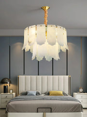 Alabaster Elba Brass Chandelier — image 9