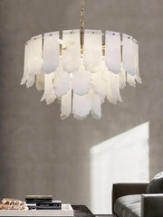 Alabaster Elba Brass Chandelier — image 6