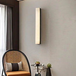 Alabaster Emerson Brass Wall Lamp — image 2