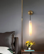 Alabaster Flute Wall Lamp
