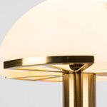 Hemispherical Alabaster Table Lamp