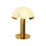 Hemispherical Alabaster Table Lamp