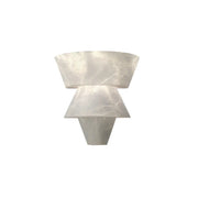 Alabaster Tiered Cone Wall Light — image 1