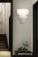 Alabaster Tiered Cone Wall Light — image 11