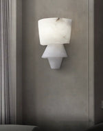 Alabaster Tiered Cone Wall Light — image 12