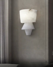 Alabaster Tiered Cone Wall Light — image 12