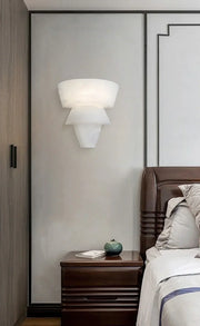 Alabaster Tiered Cone Wall Light — image 10