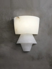Alabaster Tiered Cone Wall Light — image 23