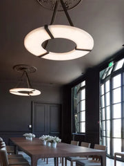 Alabaster Luxembourg Halo Chandelier — image 8