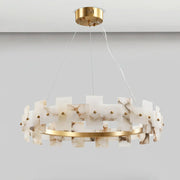 Alabaster Rectangle Annular Chandelier — image 22