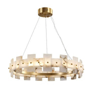 Alabaster Rectangle Annular Chandelier — image 32