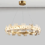 Alabaster Rectangle Annular Chandelier — image 21