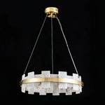 Alabaster Rectangle Annular Chandelier — image 23