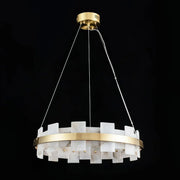 Alabaster Rectangle Annular Chandelier — image 23