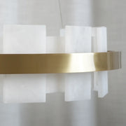 Alabaster Rectangle Annular Chandelier — image 28