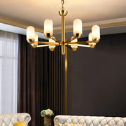 Alabaster Luxury Moonshade Brass Chandelier — image 3
