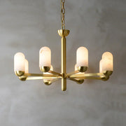 Alabaster Luxury Moonshade Brass Chandelier — image 18