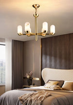Alabaster Luxury Moonshade Brass Chandelier — image 11