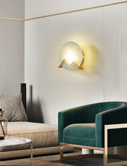 Alabaster M Letter Wall Lamp — image 3