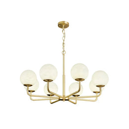 Alabaster Maytoni Erich Brass Chandelier — image 1