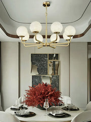 Alabaster Maytoni Erich Brass Chandelier — image 7