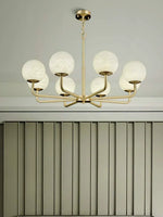 Alabaster Maytoni Erich Brass Chandelier — image 8