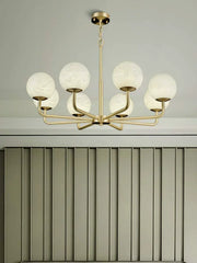 Alabaster Maytoni Erich Brass Chandelier — image 8