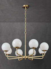 Alabaster Maytoni Erich Brass Chandelier — image 16