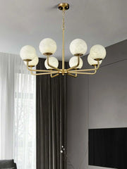Alabaster Maytoni Erich Brass Chandelier — image 4