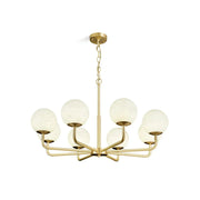 Alabaster Maytoni Erich Brass Chandelier — image 19