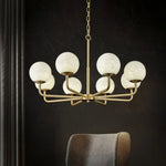 Alabaster Maytoni Erich Brass Chandelier — image 13
