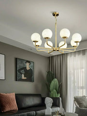 Alabaster Maytoni Erich Brass Chandelier — image 12