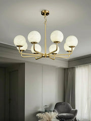 Alabaster Maytoni Erich Brass Chandelier — image 9