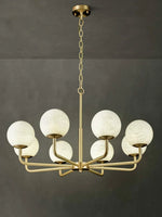 Alabaster Maytoni Erich Brass Chandelier — image 15