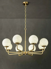 Alabaster Maytoni Erich Brass Chandelier — image 15