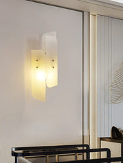 Alabaster Megalith Brass Wall Light — image 3