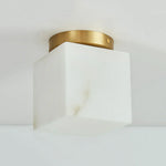 Alabaster Melange Brass Ceiling Light