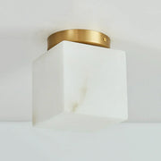 Alabaster Melange Brass Ceiling Light