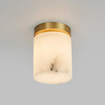 Alabaster Melange Brass Ceiling Light